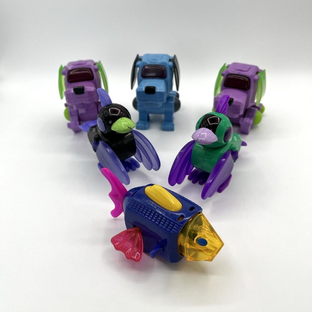 Vintage Poo Chi Sega Robo Chi Dog Fish Bird Figure 2000 McDonalds Meal Toy LOT - Picture 4 of 13